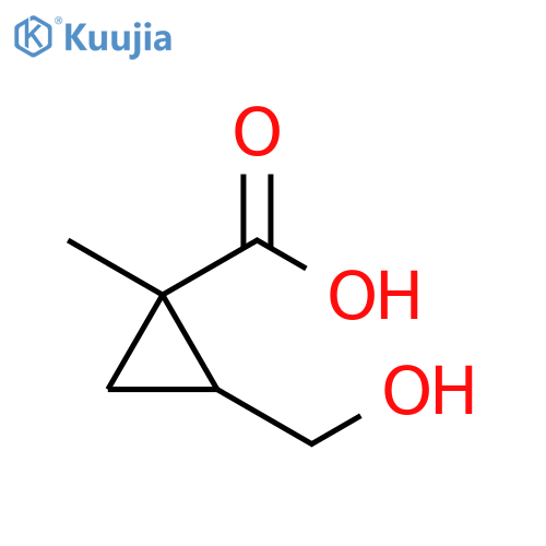 Cyclopropanecarboxylic acid, 2-(hydroxymethyl)-1-methyl- structure