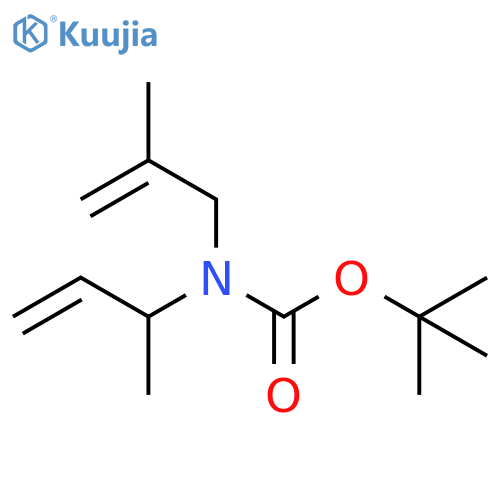 tert-butyl N-(but-3-en-2-yl)-N-(2-methylprop-2-en-1-yl)carbamate structure