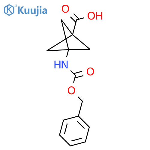 3-{[(Benzyloxy)carbonyl]amino}bicyclo[1.1.1]pentane-1-carboxylic acid structure