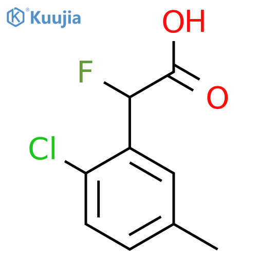 2-(2-Chloro-5-methylphenyl)-2-fluoroacetic acid structure
