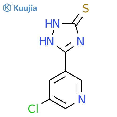 5-(5-chloropyridin-3-yl)-4H-1,2,4-triazole-3-thiol structure