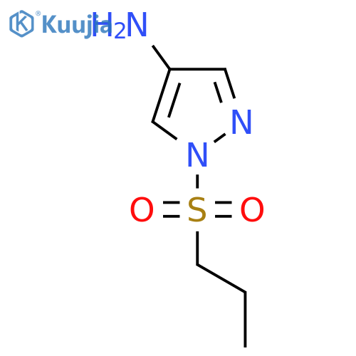 1-(Propane-1-sulfonyl)-1H-pyrazol-4-amine structure