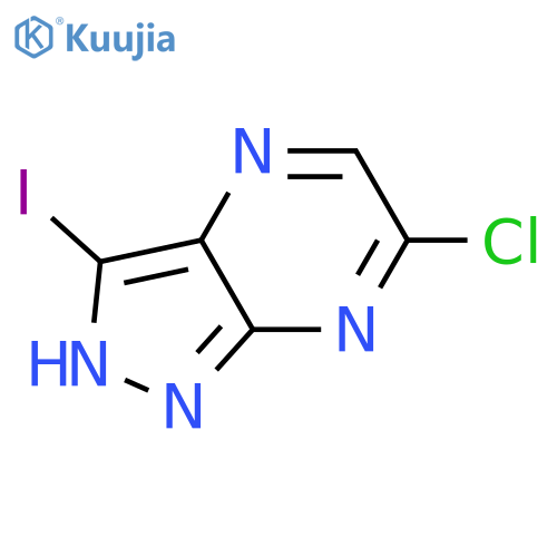 6-Chloro-3-iodo-1H-pyrazolo[3,4-b]pyrazine structure