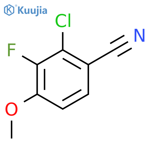 2-Chloro-3-fluoro-4-methoxybenzonitrile structure