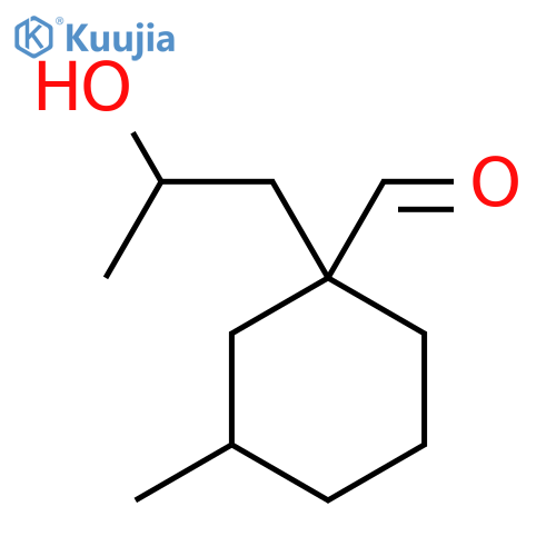 1-(2-Hydroxypropyl)-3-methylcyclohexane-1-carbaldehyde structure