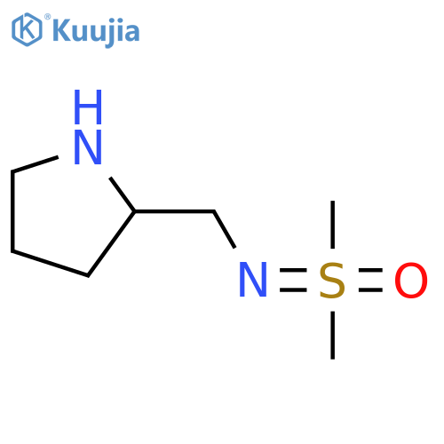 dimethyl({(pyrrolidin-2-yl)methylimino})-lambda6-sulfanone structure