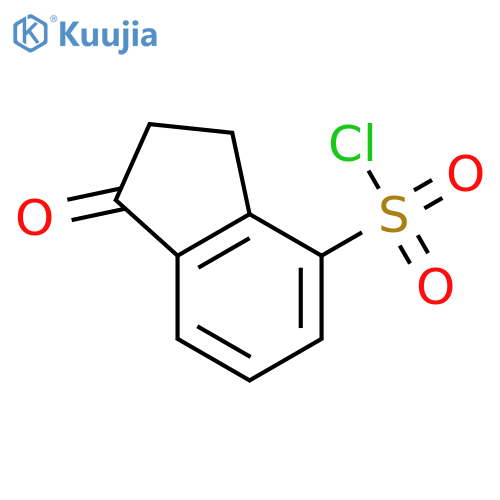 1-oxo-2,3-dihydro-1H-indene-4-sulfonyl chloride structure