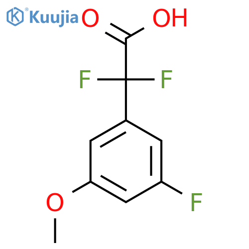 2,2-Difluoro-2-(3-fluoro-5-methoxyphenyl)acetic acid structure