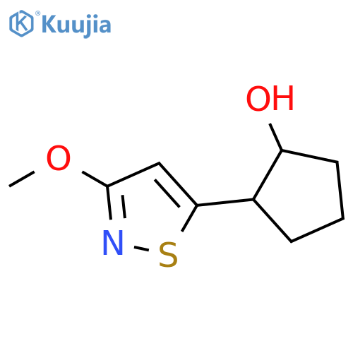 2-(3-methoxy-1,2-thiazol-5-yl)cyclopentan-1-ol structure