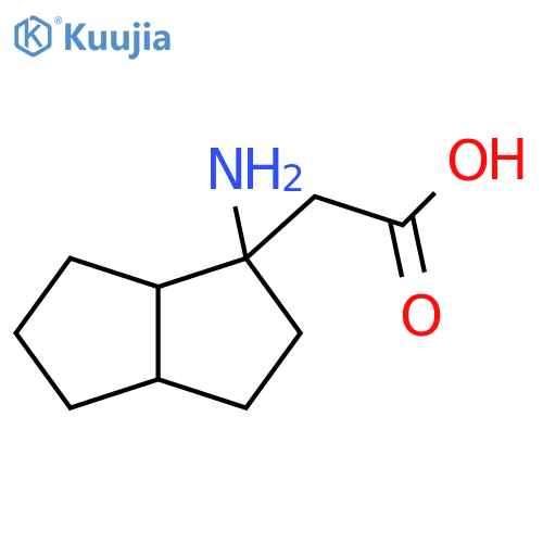 2-(1-amino-octahydropentalen-1-yl)acetic acid structure