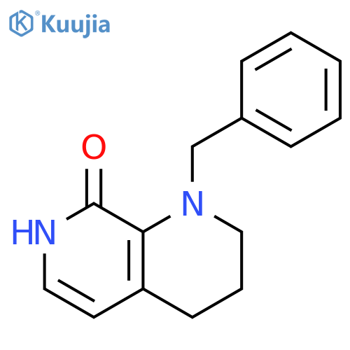 1-benzyl-1,2,3,4,7,8-hexahydro-1,7-naphthyridin-8-one structure