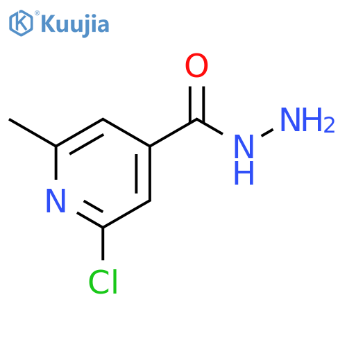 4-Pyridinecarboxylic acid, 2-chloro-6-methyl-, hydrazide structure