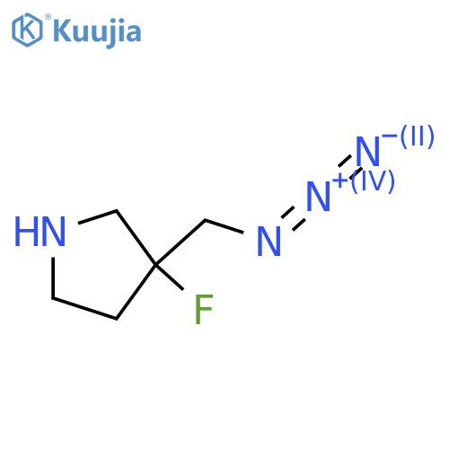 Pyrrolidine, 3-(azidomethyl)-3-fluoro-  structure