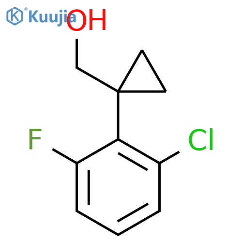 1-(2-chloro-6-fluorophenyl)cyclopropylmethanol structure