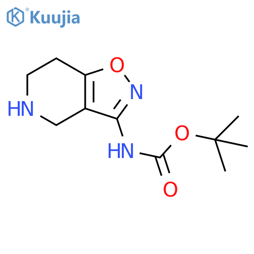 tert-butyl N-{4H,5H,6H,7H-1,2oxazolo4,5-cpyridin-3-yl}carbamate structure