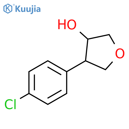 4-(4-chlorophenyl)oxolan-3-ol structure