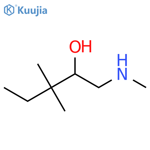 3,3-dimethyl-1-(methylamino)pentan-2-ol structure