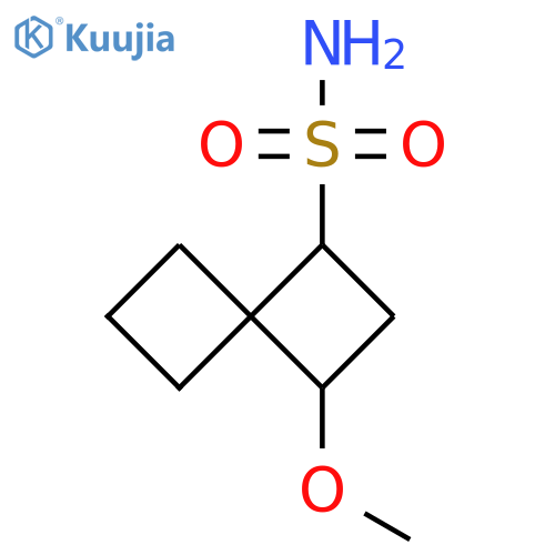 Spiro[3.3]heptane-1-sulfonamide, 3-methoxy- structure
