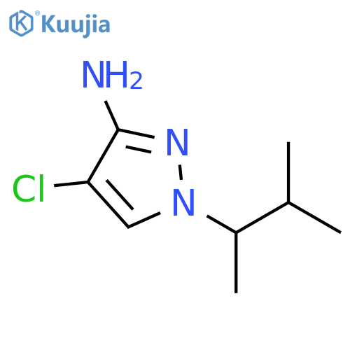 4-chloro-1-(3-methylbutan-2-yl)-1H-pyrazol-3-amine structure