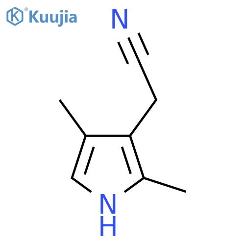 2-(2,4-dimethyl-1H-pyrrol-3-yl)acetonitrile structure