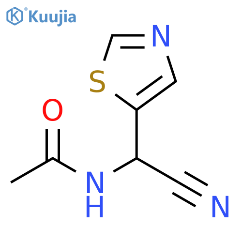 N-cyano(1,3-thiazol-5-yl)methylacetamide structure