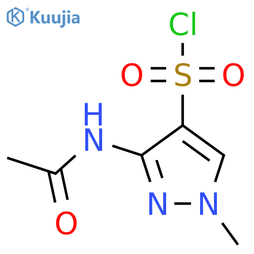 3-acetamido-1-methyl-1H-pyrazole-4-sulfonyl chloride structure