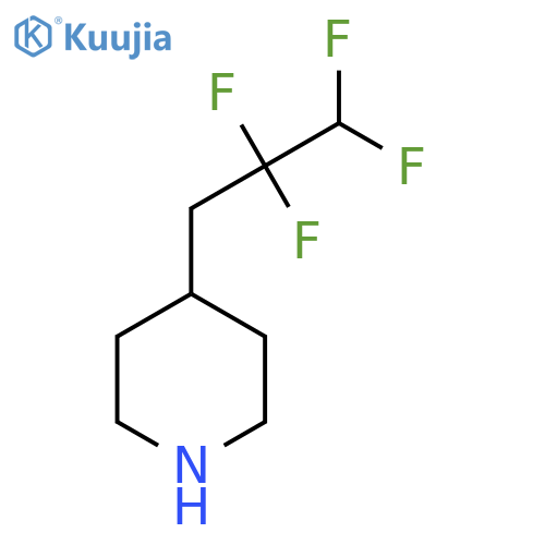 4-(2,2,3,3-tetrafluoropropyl)piperidine structure