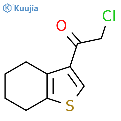 2-chloro-1-(4,5,6,7-tetrahydro-1-benzothiophen-3-yl)ethan-1-one structure