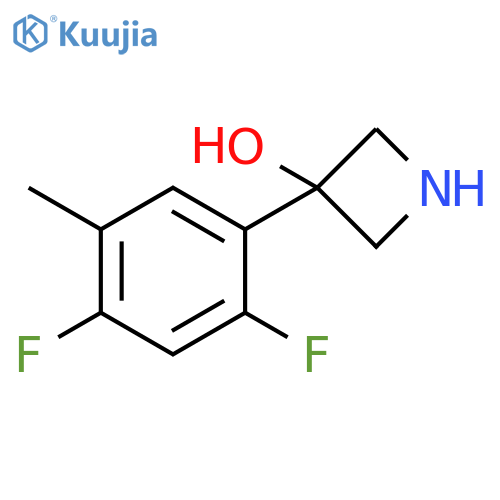 3-(2,4-difluoro-5-methylphenyl)azetidin-3-ol structure