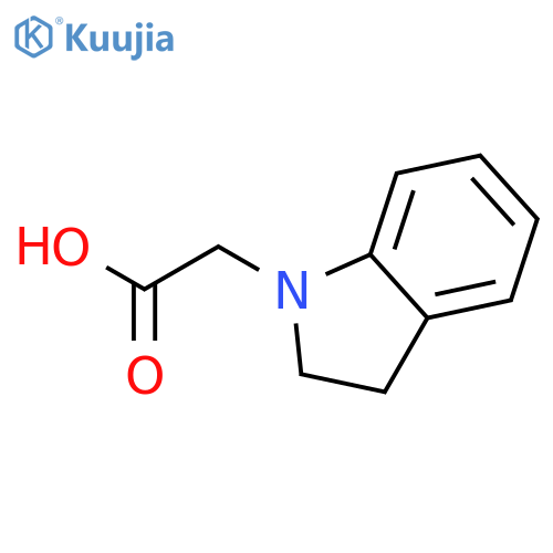 2-(2,3-dihydro-1H-indol-1-yl)acetic acid structure