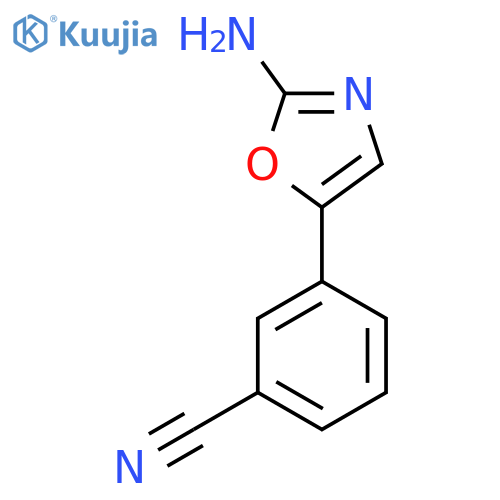3-(2-amino-1,3-oxazol-5-yl)benzonitrile structure