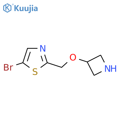 2-(azetidin-3-yloxy)methyl-5-bromo-1,3-thiazole structure