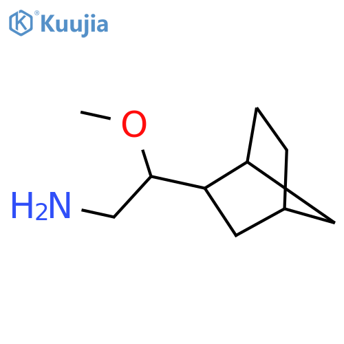 2-{bicyclo2.2.1heptan-2-yl}-2-methoxyethan-1-amine structure
