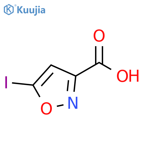 5-iodo-1,2-oxazole-3-carboxylic acid structure