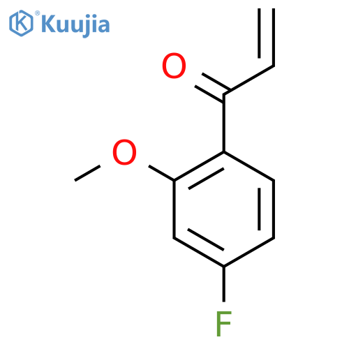 1-(4-fluoro-2-methoxyphenyl)prop-2-en-1-one structure