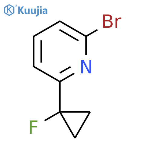 2-Bromo-6-(1-fluorocyclopropyl)pyridine structure