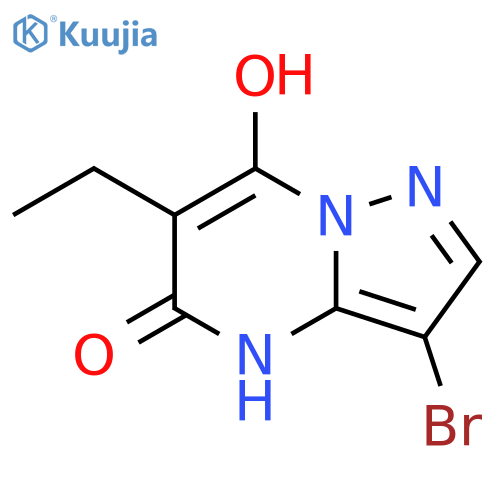 3-bromo-6-ethyl-7-hydroxy-4H,5H-pyrazolo1,5-apyrimidin-5-one structure
