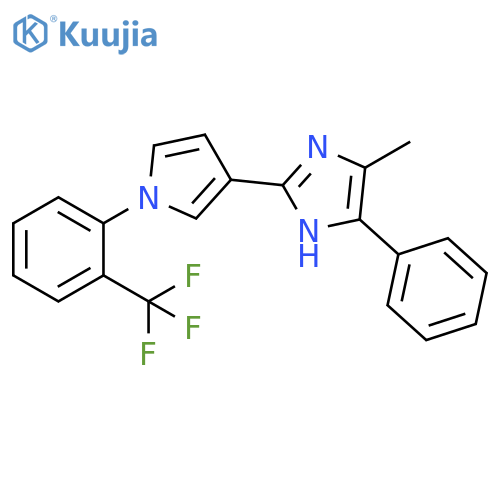 5-methyl-4-phenyl-2-{1-2-(trifluoromethyl)phenyl-1H-pyrrol-3-yl}-1H-imidazole structure