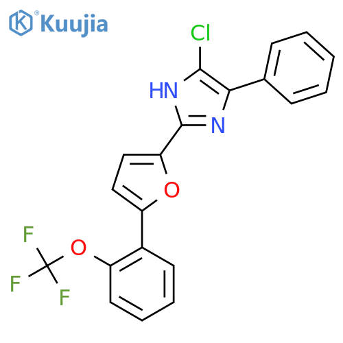 5-chloro-4-phenyl-2-{5-2-(trifluoromethoxy)phenylfuran-2-yl}-1H-imidazole structure