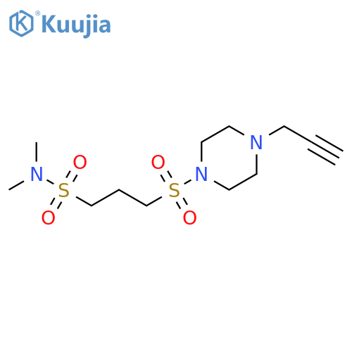 N,N-Dimethyl-3-[[4-(2-propyn-1-yl)-1-piperazinyl]sulfonyl]-1-propanesulfonamide structure