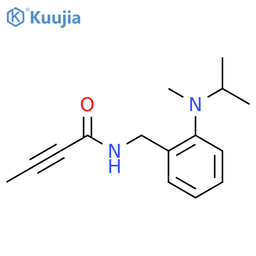 N-({2-methyl(propan-2-yl)aminophenyl}methyl)but-2-ynamide structure