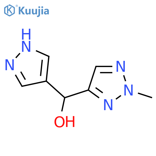 (2-Methyl-2H-1,2,3-triazol-4-yl)(1H-pyrazol-4-yl)methanol structure