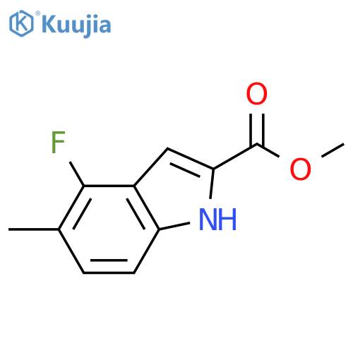 methyl 4-fluoro-5-methyl-1H-indole-2-carboxylate structure