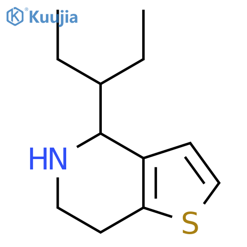 4-(pentan-3-yl)-4H,5H,6H,7H-thieno3,2-cpyridine structure