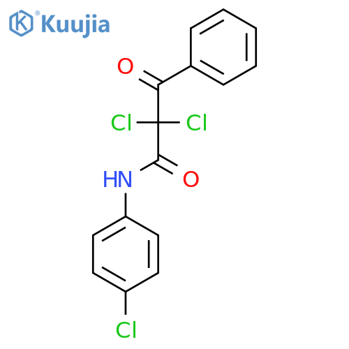 2,2-dichloro-N-(4-chlorophenyl)-3-oxo-3-phenylpropanamide structure