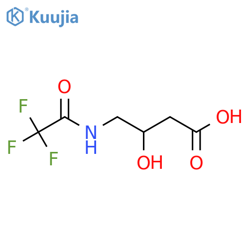 3-Hydroxy-4-(trifluoroacetamido)butanoic acid structure