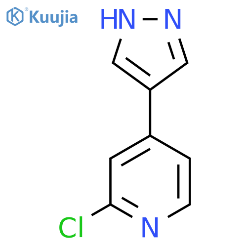 2-chloro-4-(1H-pyrazol-4-yl)pyridine structure