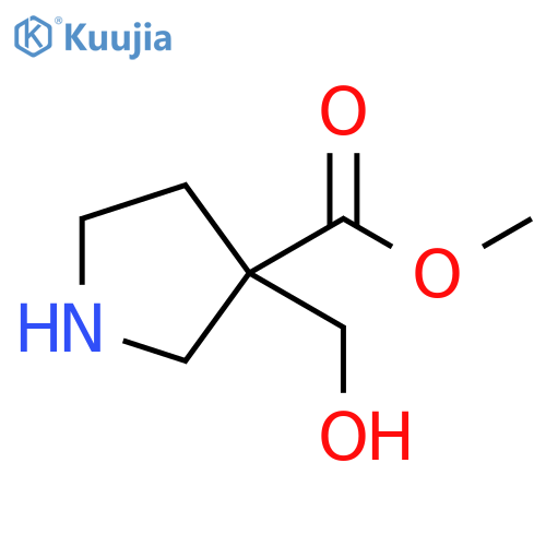 methyl 3-(hydroxymethyl)pyrrolidine-3-carboxylate structure