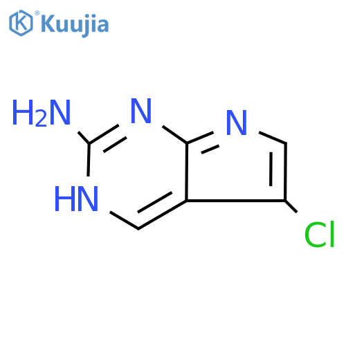 5-Chloro-7H-pyrrolo[2,3-d]pyrimidin-2-amine structure