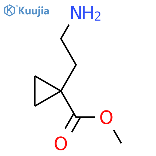methyl 1-(2-aminoethyl)cyclopropane-1-carboxylate structure